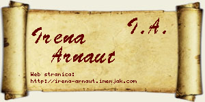 Irena Arnaut vizit kartica